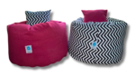 Comfy X-Large Decor Set - Fuchisa & Black Zigzag